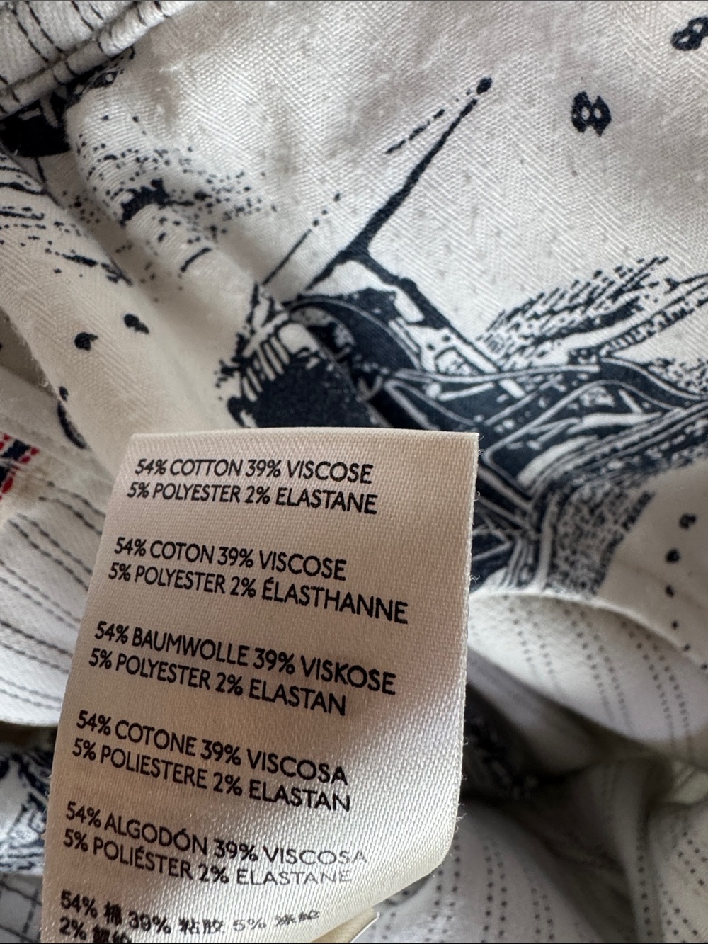 Anthropologie -pilcro and the Letterpress White high rise Pants with Stripes - Picture 10 of 10